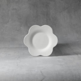 Ceramic Bisque Flower Plate